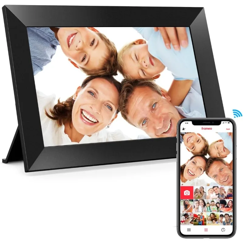 

1280x800 HD IPS Touch Screen Photo Frame Electronics, 32GB Memory, Auto Rotate, Wall Mount, Share Photos