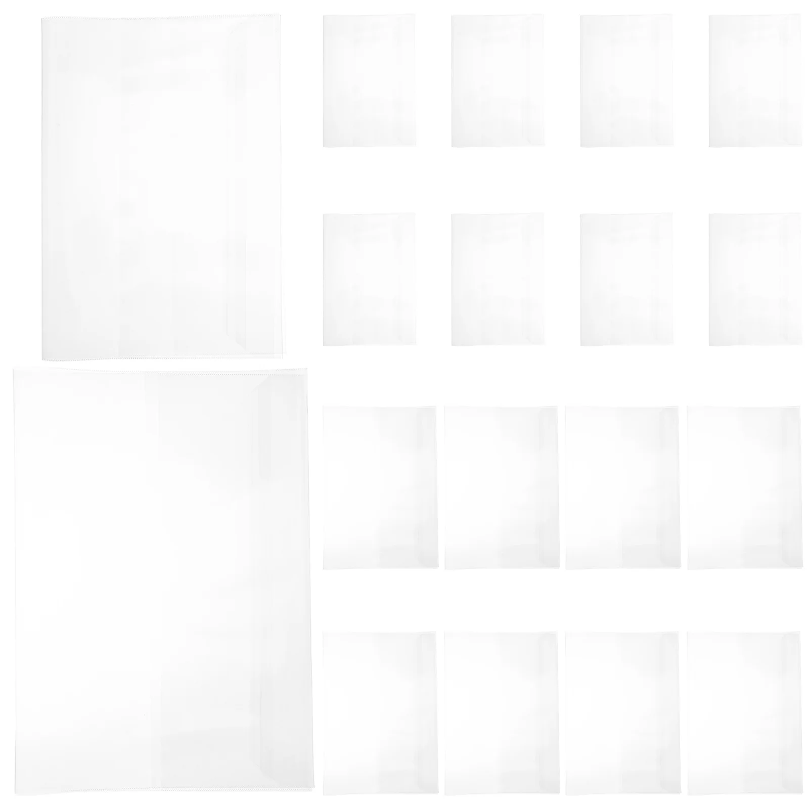 40 ชิ้น ปกหนังสือกันน้ำแบบใส ปลอกพลาสติกใสสำหรับสมุดโน้ต A5 หนังสือเรียน วารสาร ป้องกันฝุ่น สำหรับโรงเรียน