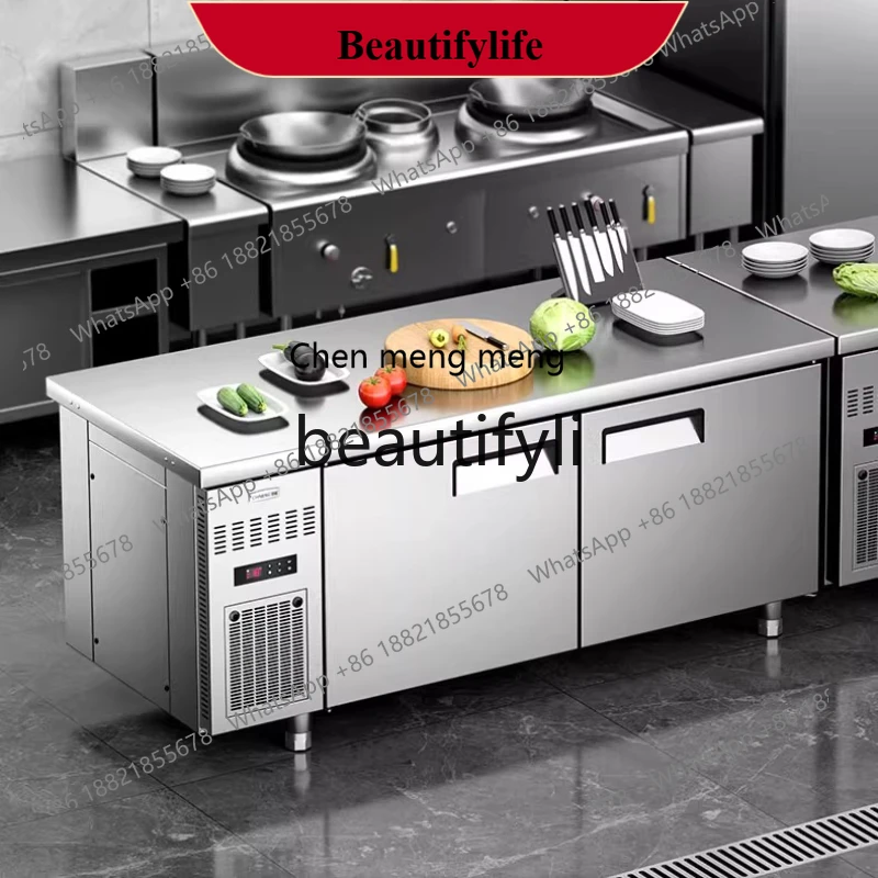 

AB02 Commercial stainless steel chopping plate freezing flat cooling console restaurant air cooler fresh-keeping refrigerator
