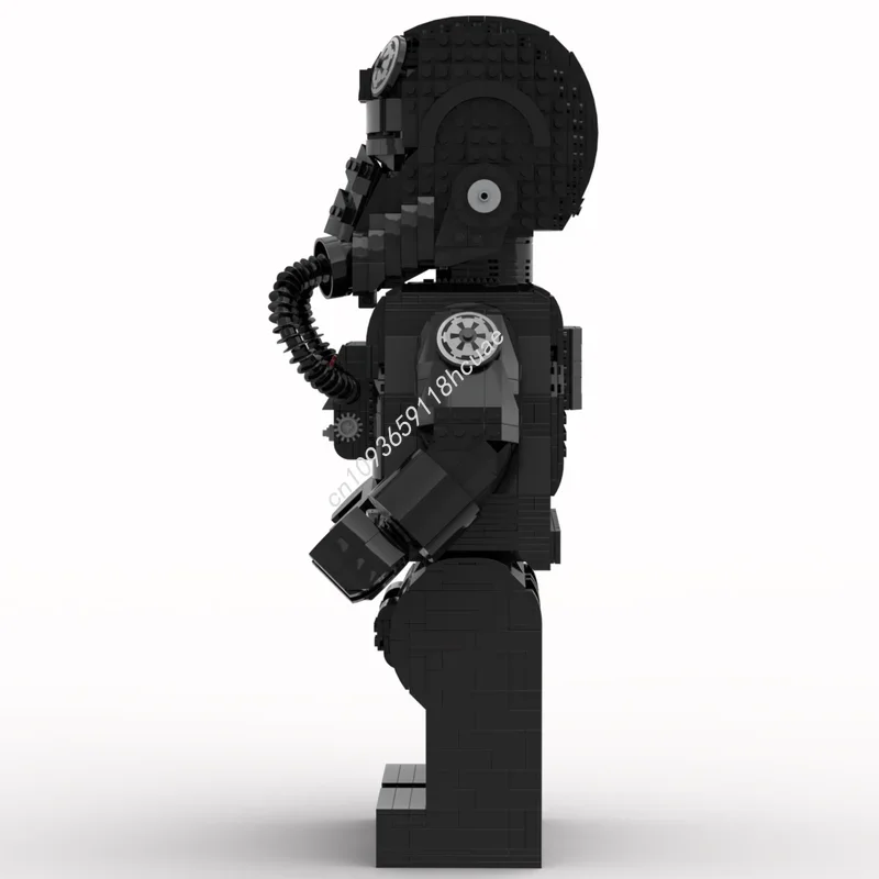 Moc ستار معركة التعادل مقاتلة الطيار ميجا الشكل الخوذات نموذج اللبنات الطوب لتقوم بها بنفسك الجمعية الإبداعية ألعاب تعليمية هدية