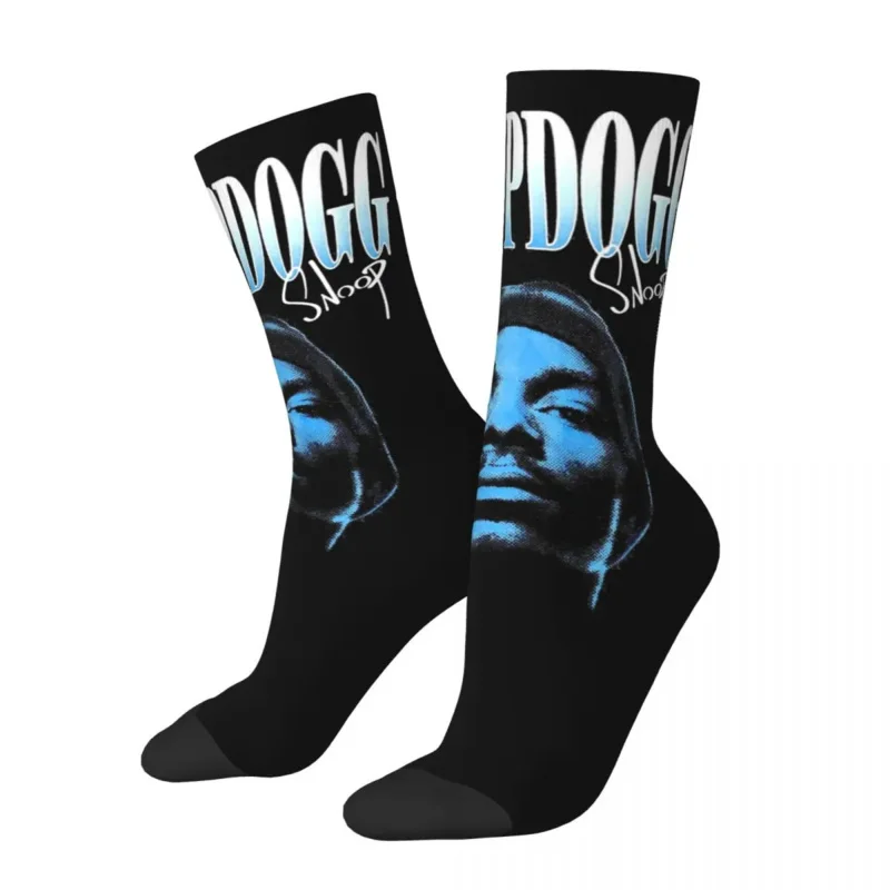 

Hip-hop Snoop Dogg Old Skool Rapper Basketball Socks Polyester Crew Socks for Unisex Breathable