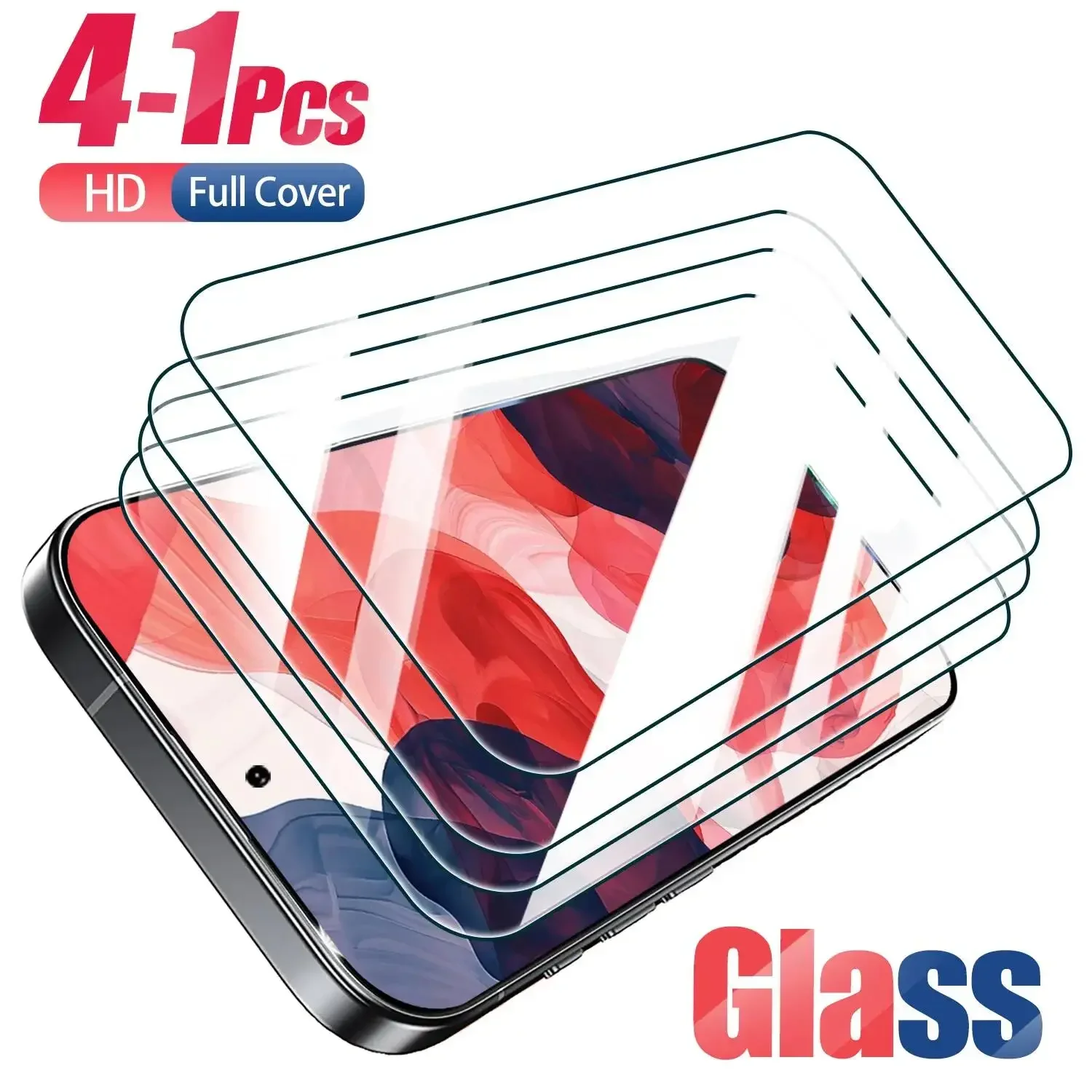 4-1Pcs Tempered For Samsung Galaxy M56 M05 M15 M35 M55 M34 M13 M23 M33 M02 M12 M22 M32 M11 M31 M30 Screen Protector Glass