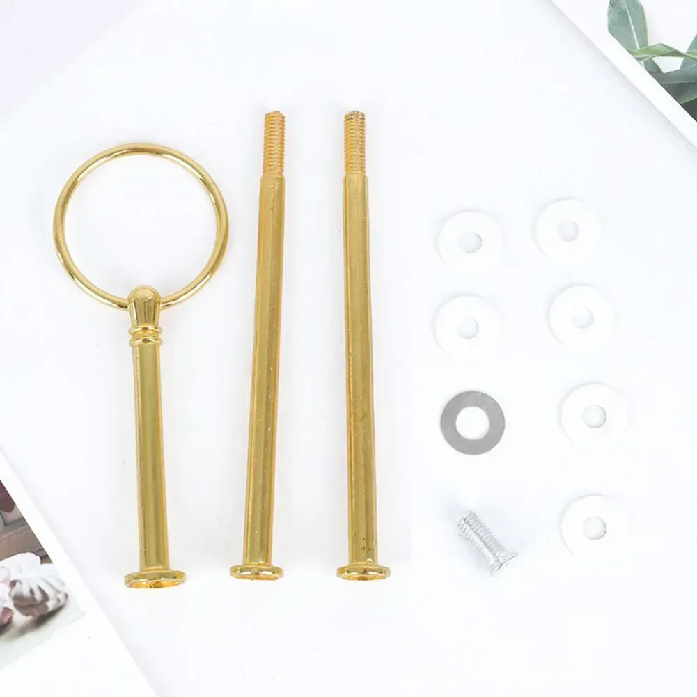 1pc Cake Plate Stand Handle With Accessories Cake Cupcake Plate Stand Fitting Handle Rod For Home Wedding Party DIY Tools