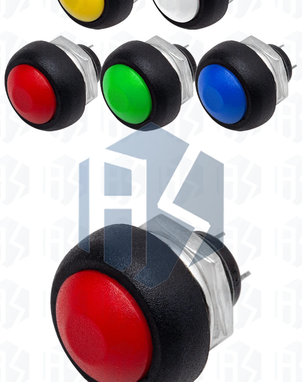 5 Stücke Mini 12mm Wasserdicht Momentary ON/OFF Push Button Runde Schalter PBS-33B PBS-11B Für arduino – Detail 26