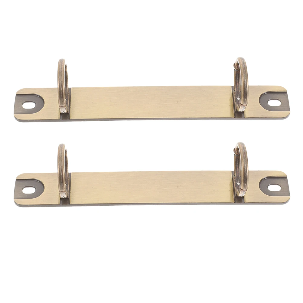 

2 Pcs Binder Spines Clips Universal Replacement Rings Mechanism Loose Leaf DIY Notebook Accessories Sturdy Metal Portable