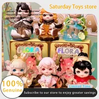 Genuine FLORA Generation 4 Compendium of Materia Medica Series Blind Box Creative Ornament Adorable Girl Plush Doll Action Glue