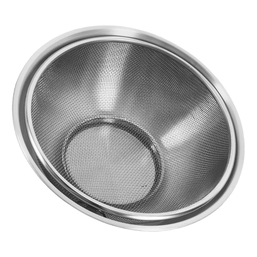 

2Pcs 24Cm Stainless Steel Wash Basin with Drainage Basket for Fruits Vegetables Rice Multifunctional Kitchen Essentials Set