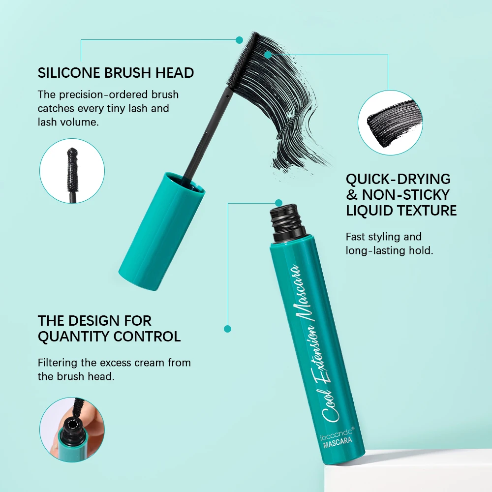 Ibcccndc New Version Of Green Tube Mascara Natural Lengthening Curling Lasting Shaping Black Mascara