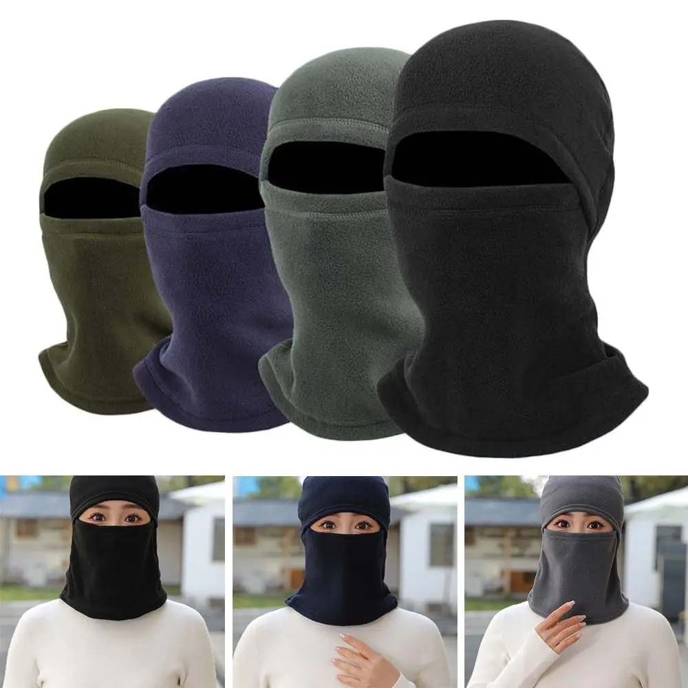 Fashion Polar Fleece Winter Hat Windproof Full Face Beanies Warm Ski Mask Caps Women Men
