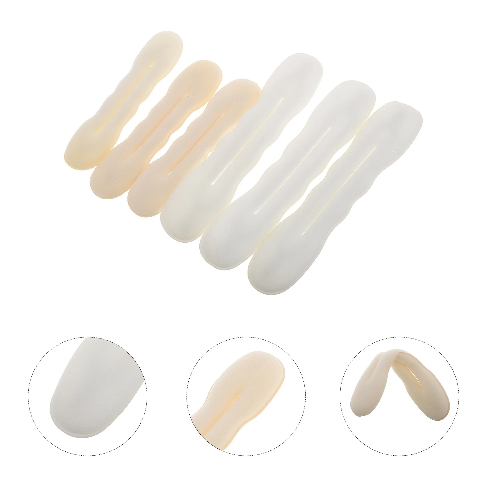 

6pcs Hair Former Kit Reusable Sponge Twist Bun Maker For Long Hair Women Messy Bun Tool Portable Donut Band Hairstyle Supply
