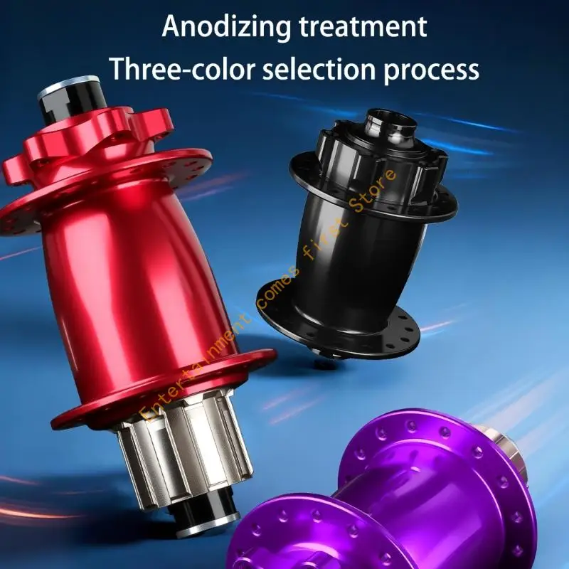 

Mountain Bike Hubs Set 6 Pawl Freehub Alloy 4+2 Bearing 32H Spokes Hole 100 mm/135mm Axles Light Weight Cycling Part