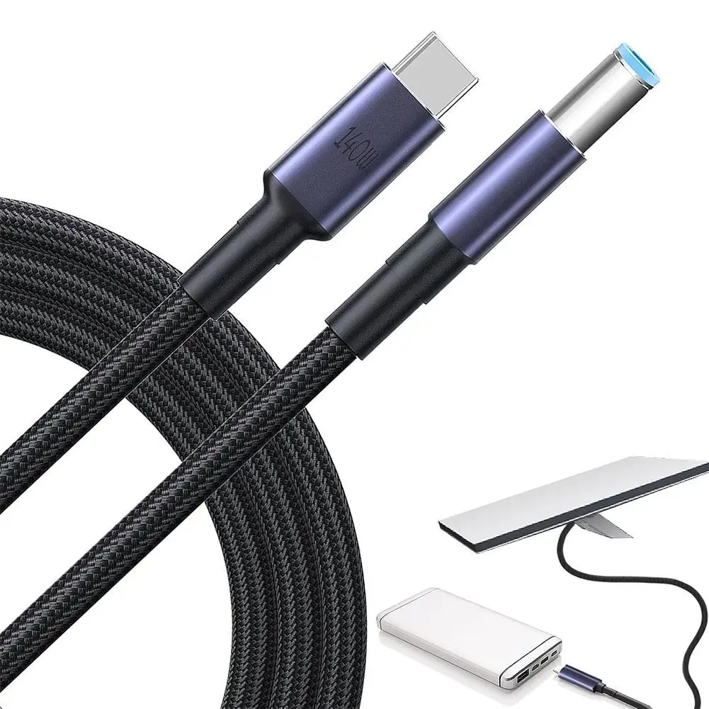 1.8m Tipe C ke D kabel daya untuk Starlink Mini mendukung 140w usb-c mengisi Pd konektor kabel daya ponsel P8w1