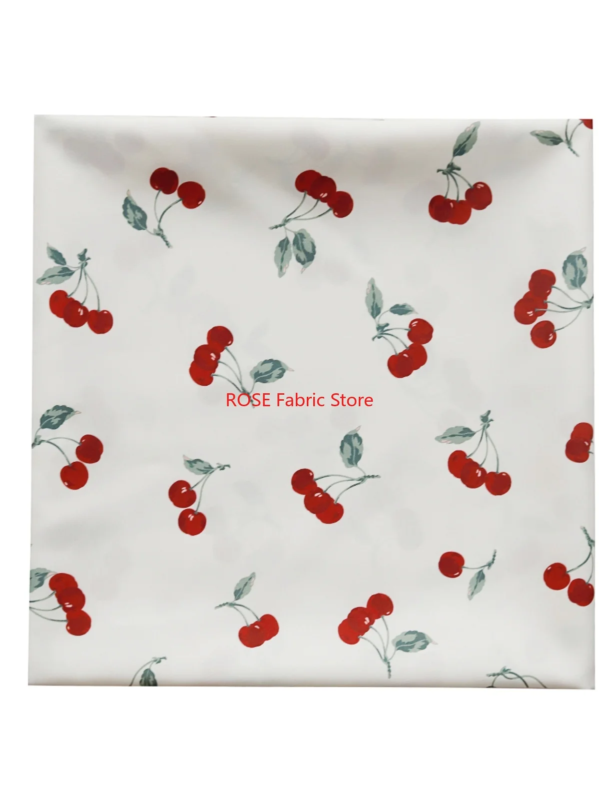 Tkanina szyfonowa z nadrukiem wiśni dla projektantów mody tkanina na sukienkę DIY, suknię wieczorową, sukienkę maxi