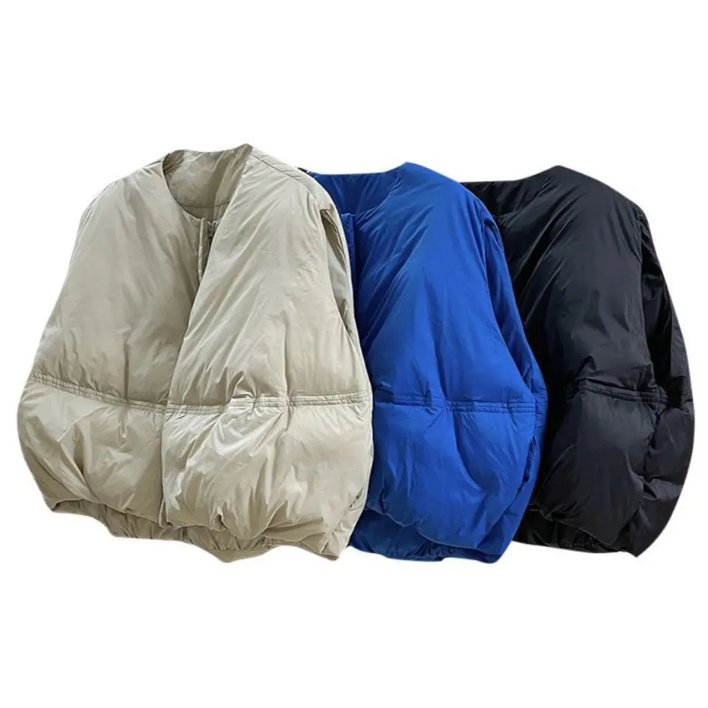 

Women's Korean Style Casual round Neck down Vest Sleeveless Warm Fluffy Top Loose Slimming Shape for Autumn Winter