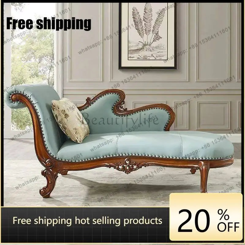 Factory Direct American Solid Wood Princess Chair Living Room Multifunctional Reclining Chair Single Sofa