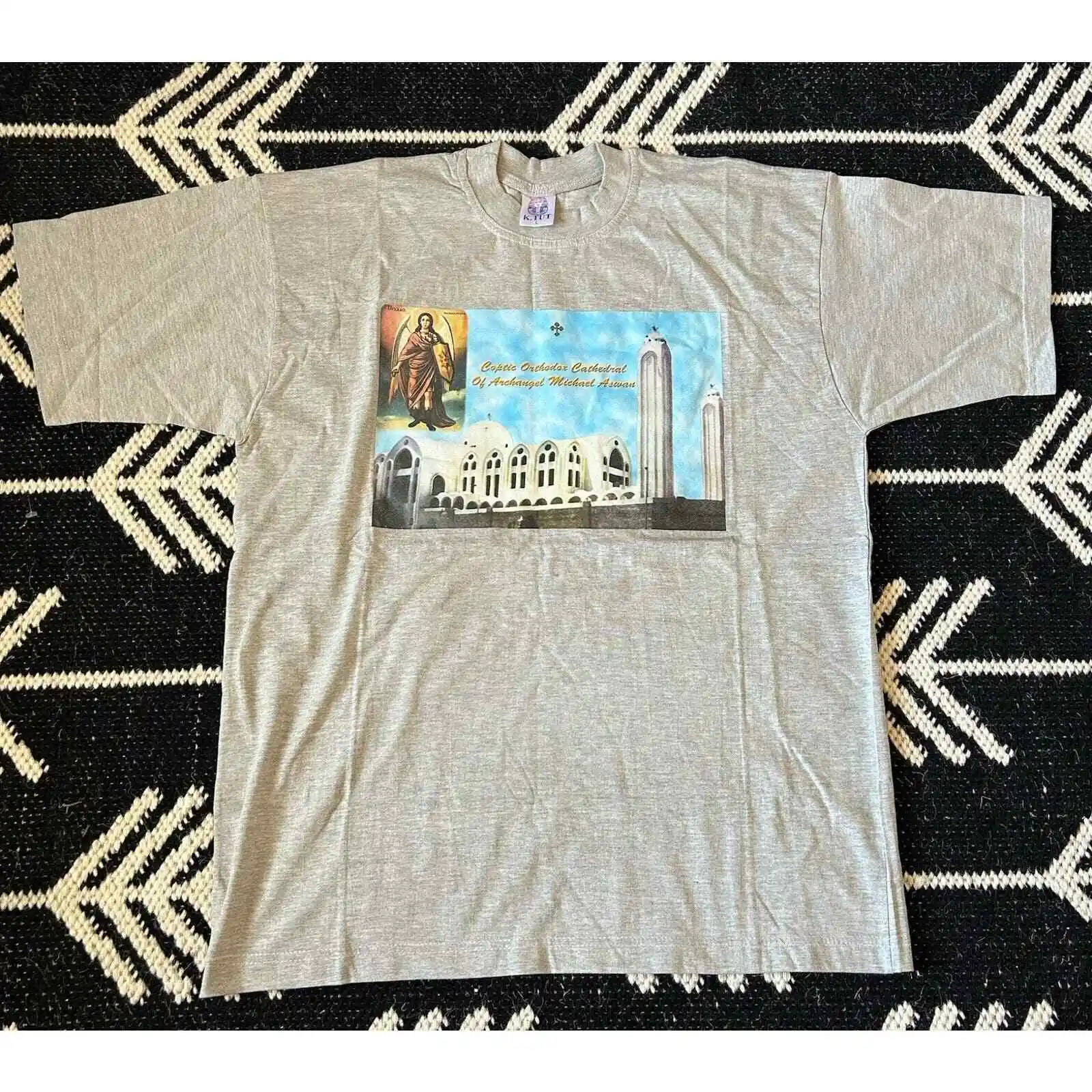 VTG коптический православный собор фенчангеля Майкла атевана рубашка король итут Sz L