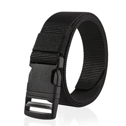 Nylon Belt Men's Plug Buckle Outdoor Sports Metal Free Anti-Allergy Tactical Belt Casual Belt