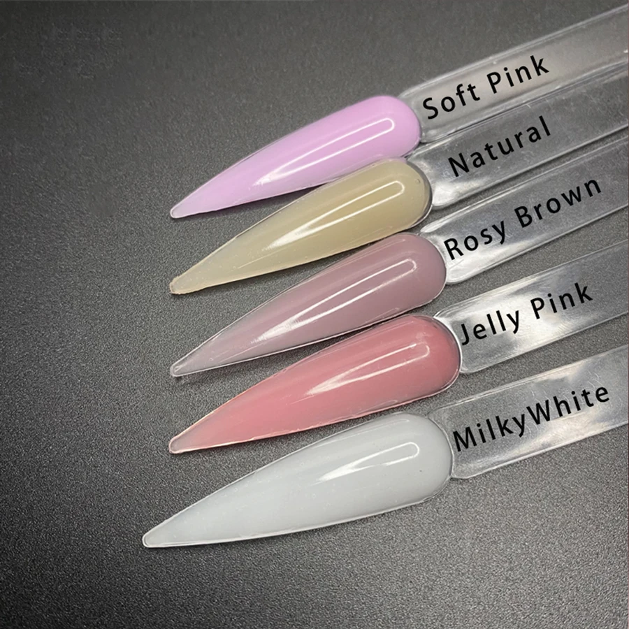 Jillnails 3pcs/6pcs 50g Medium Gel Builder Nagels Extensions Nagelgelverlenging UV LED Curing Zelfnivellerend Helder Melkachtig Wit