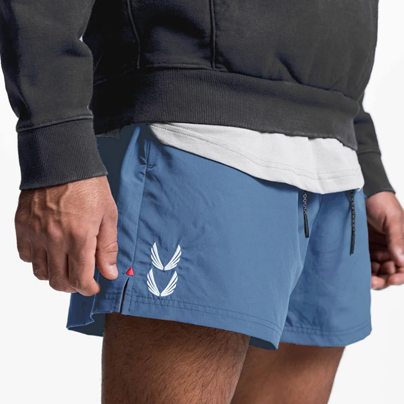 Pantalones cortos deportivos de secado rápido para hombre, Shorts informales para entrenamiento de gimnasio, correr, culturismo, baloncesto