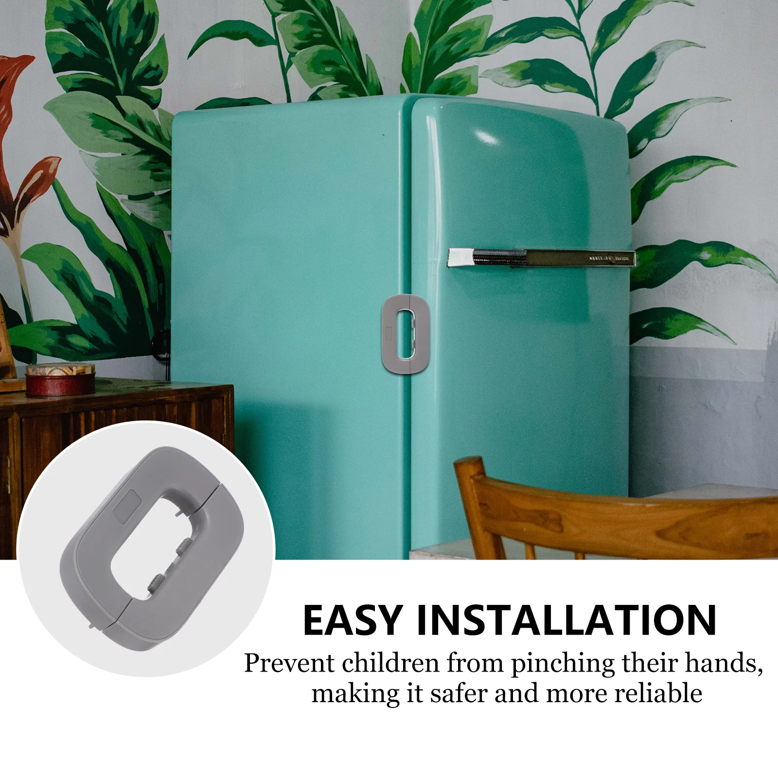 

Защитная защелка для двери холодильника, защита от детей, замок для холодильника, защита для детей, защелка без инструментов, простой шкаф для работы одной рукой