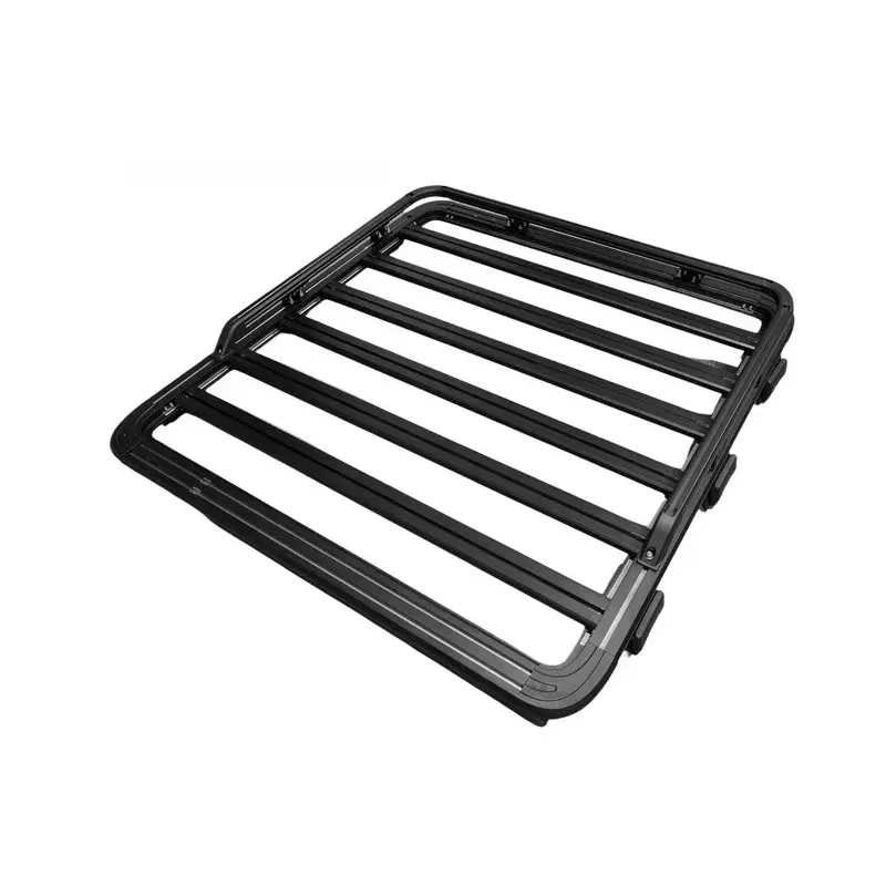 

Aluminum Car Roof Rack Car Roof Platform Roof Basket with Side Ladder Handrails