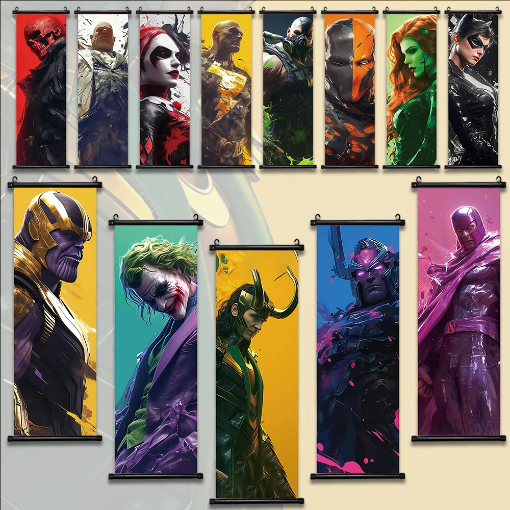 

The Avengers HD Hanging Scroll Poster Marvel Movie Wall Artwork Canvas Painting Print Home Decoration Decor Wallpaper Kids Gift