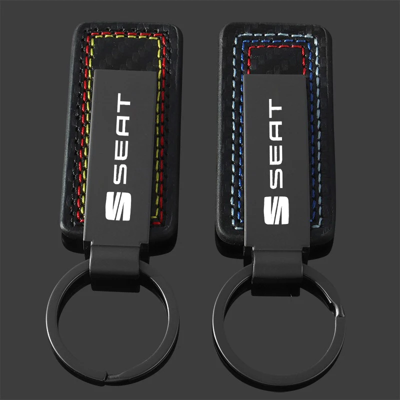 Metal﻿ Laser Engraving Retro Vintage Keyring Keychain For SEAT Toledo Leon Exeo Mk3 Mk2 5f Ateca Altea Bolero Salsa Accessories