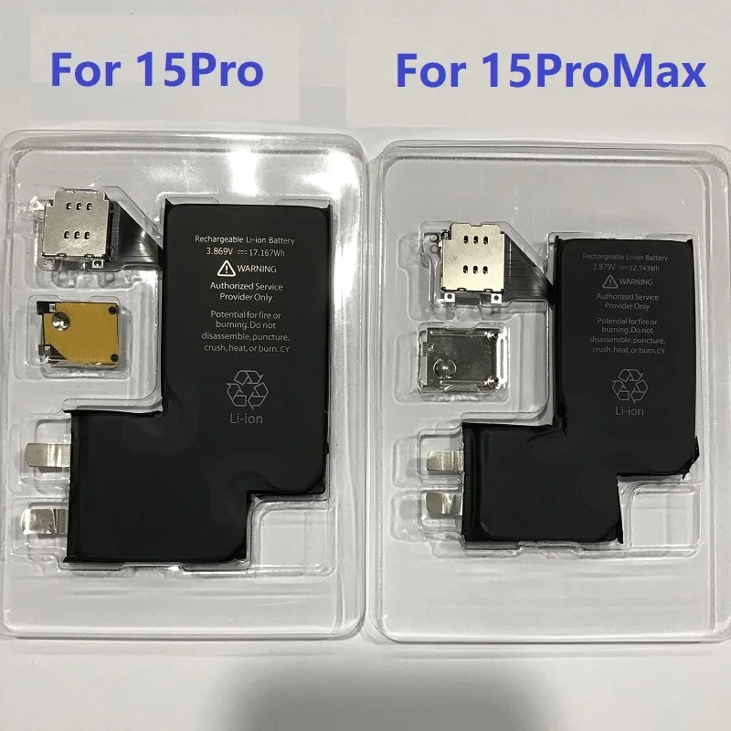Li-ion-polymeerbatterij met standaardcapaciteit voor iPhone 15 pro Max - ESIM naar Dual Sim Dubbele kaartsleuf Wylie Repair Tablet Tool Kit