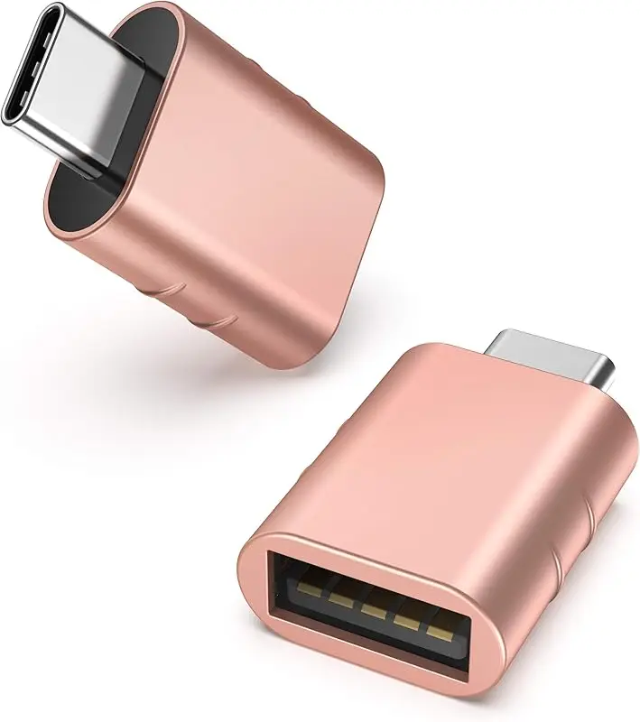OTG USB C Male to USB3.0 Female Adapter Compatible for iPhone 15 16 Pro Max iMac iPad MacBook Samsung Type C or Thunderbolt 3