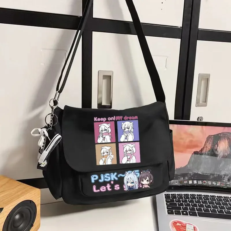 

Anime Project SEKAI YOISAKI KANADE SHINONOME ENA Cosplay Anime Canvas Messenger Bags Cartoon shoulder bag Xmas Gift