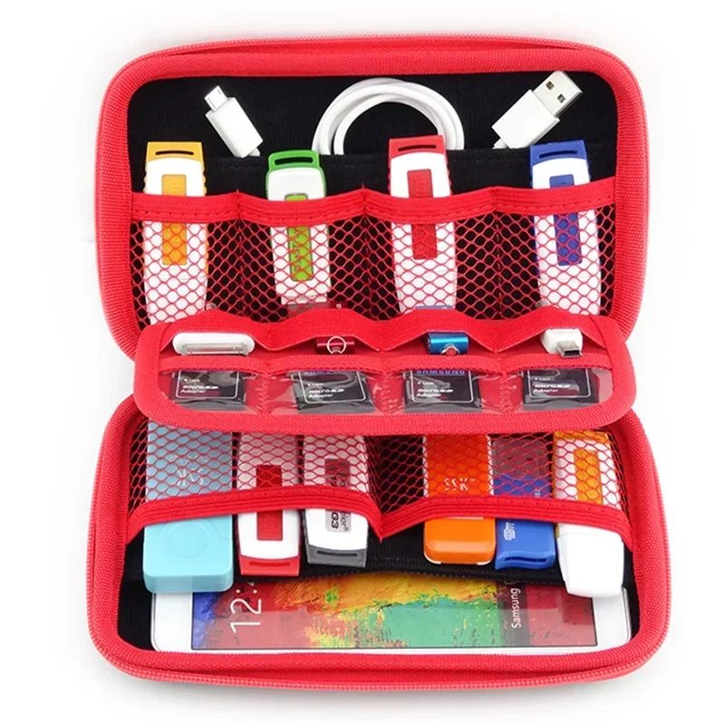 Portable Digital Products Pouch Travel Storage Bag for HDD, Phone,USB Flash Drive, Earphone, Health USB Key ,SD Card