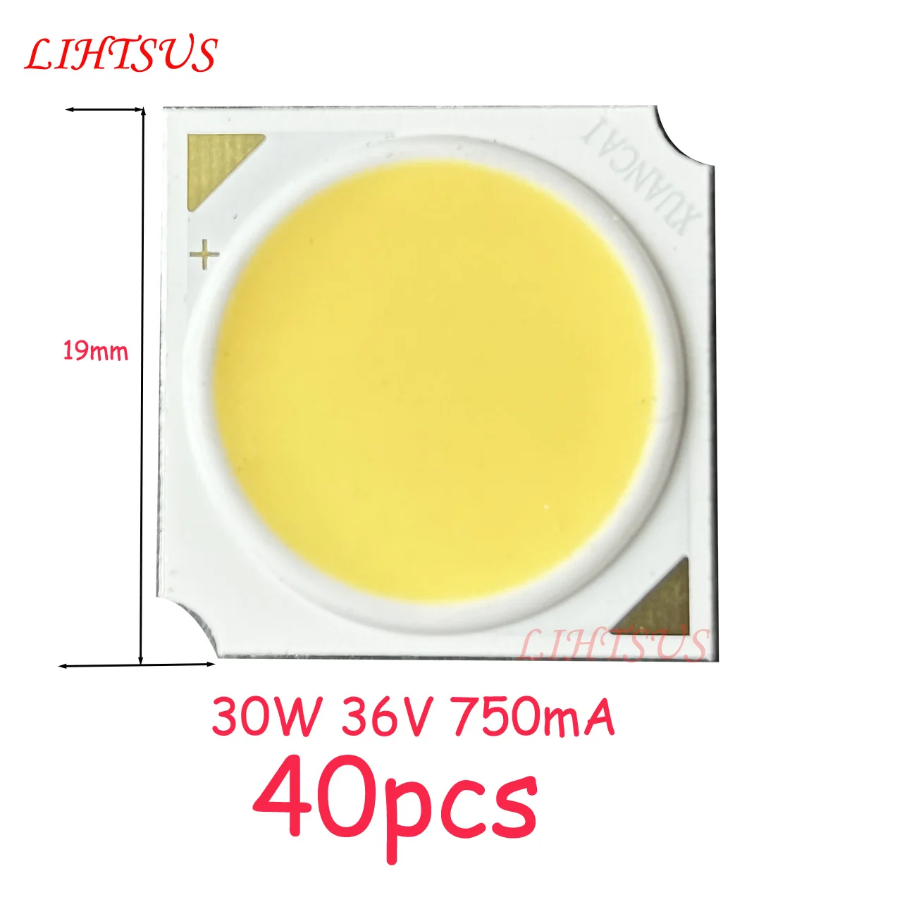 

40pcs/set 30W LED COB CHIP110-120LM/W 1919mm led light-emitting Diode bridgelux LED 30W high brightness DIY led track lingt