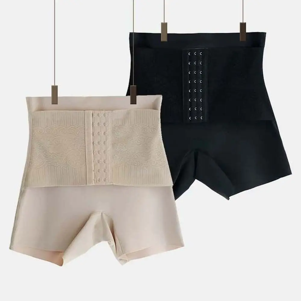 

High Waist Slimming Shaping Panties Buckle Waist Trainer Postpartum Body Shaper Lingerie Shapewear Butt Lifting Briefs Female