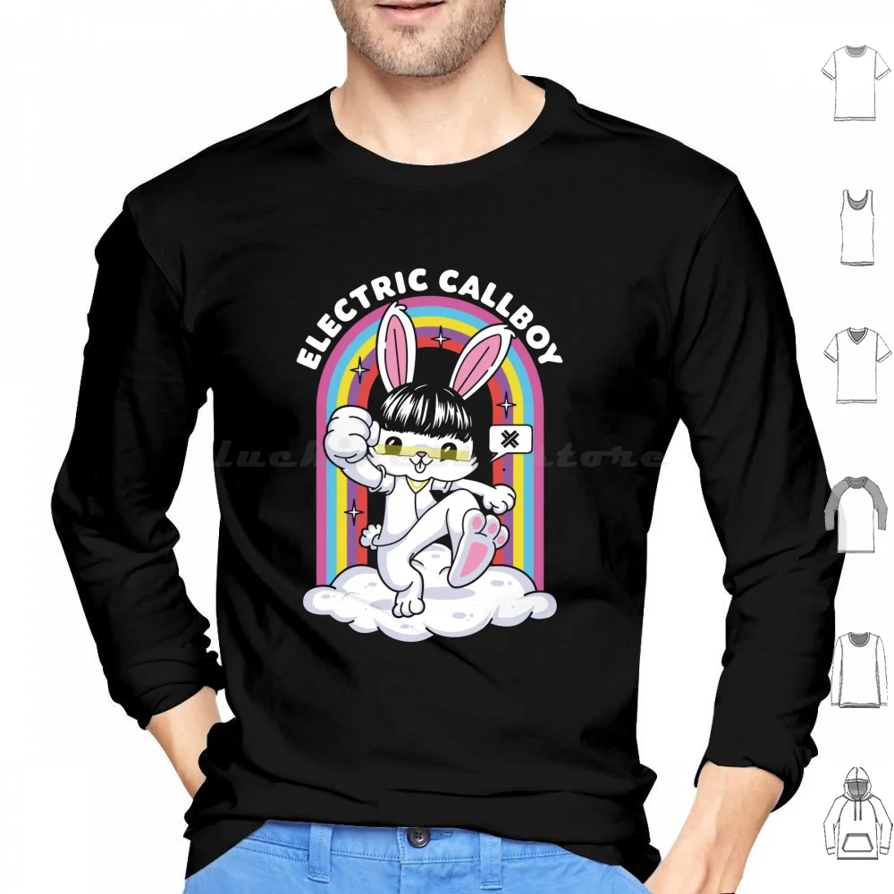 Move Bunny Hoodies Long Sleeve Electric Callboy Electric Callboy Band Electric Callboy Music Electric Callboy Tour