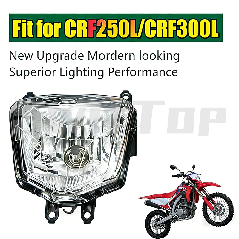 

Fit For 2013 - 2019 Honda CRF250L CRF300L 2021 - 2023 CRF 250L 300L Light Motorcycle Headlight Assembly Headlamp