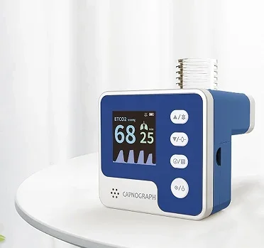 LCD CA10M Sidestream Capnograph EtCO2 observation   RESP SpO2 PR CO2 Patient observation   Alarm