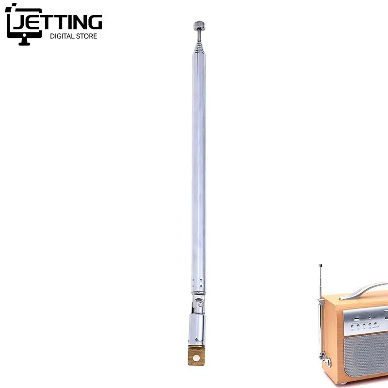 1pc 7 Sections Replacement 765mm TV Antenna Telescopic Antenna Aerial For Radio TV Universal Telescopic Aerial Antenna