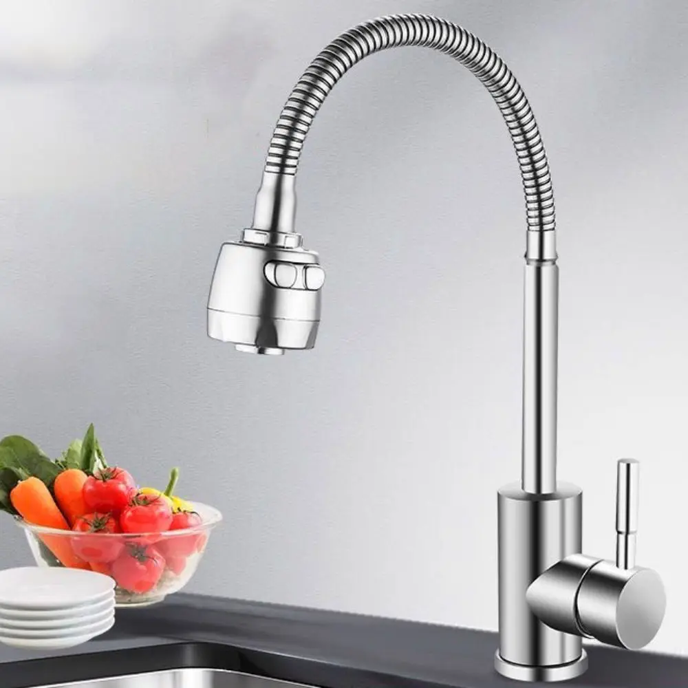 

Rotatable Kitchen Faucet Adjustable Mode Universal Kitchen Water Tap Stainless Steel Deck Mounted Sink Water Tap Bathroom