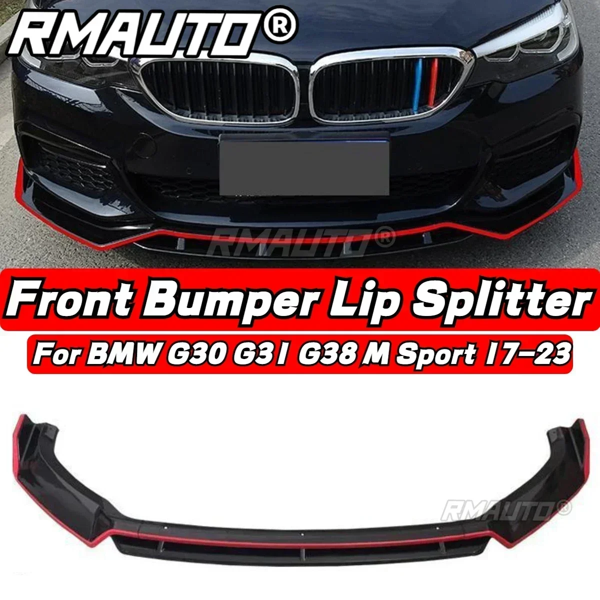 For BMW G30 G31 G38 M Sport 2017-2023 Front Lip Car Bumper Splitter Spoiler Lip Diffuser Bumper Guard G30 G31 G38 Lip Body Kit