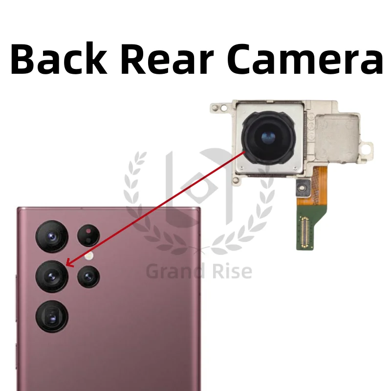 For Samsung Galaxy  S22 Ultra 5G S22U S908B S908E Camera Set  Main Back Facing Camera（elephoto + Depth + Wide + Main Camera）