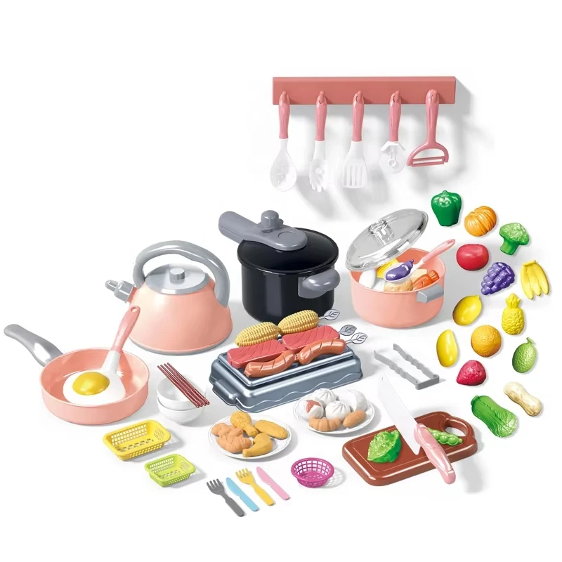 

Simulated children's play kitchen toy set