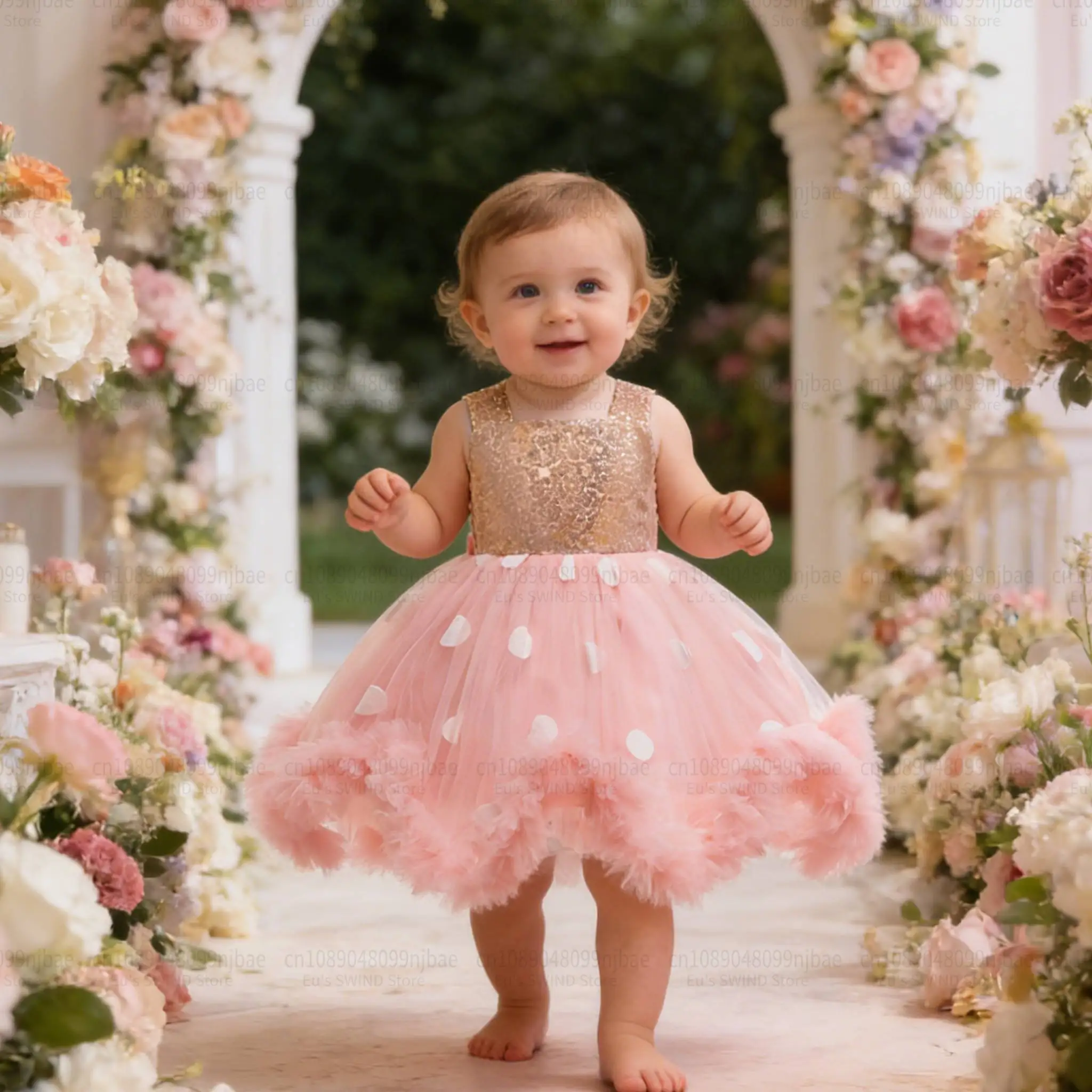 

Праздничное платье для девочки 1, 2, 3, 4, 5 лет, на день рождения, выпускной, свадьбу, без рукавов, элегантное платье принцессы