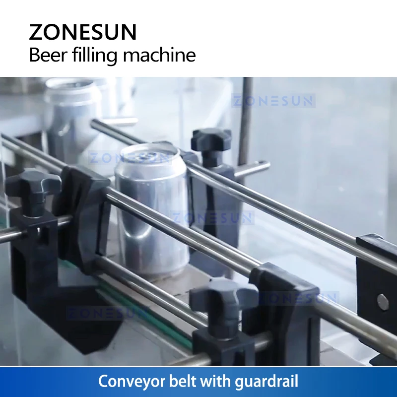 Zonesun ZS-CBFS4 Máquina de enchimento e costura de latas de cerveja Máquina de enlatamento Máquina de enchimento de refrigerante monobloco