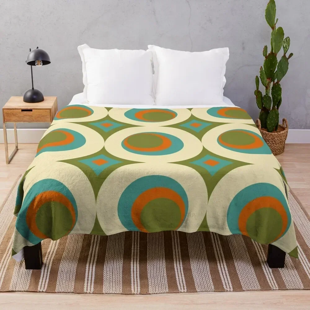 

Mid-Century Modern Funk 2 Throw Blanket Decorative Soft Throw Blanket for Couch Sofa