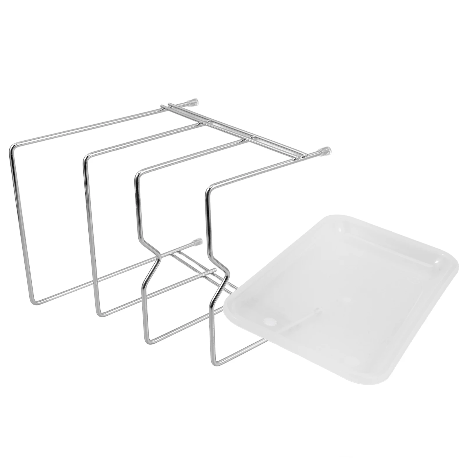 

Stainless Steel Cutting Board Rack Multifunctional Kitchen Countertop Organizer Cutting Board Holder Pan Lid Storage Drying Rack
