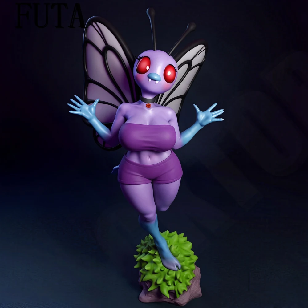 

NSFW Серая 3D-модель из смолы FUTA 1/24: Статуэтка «Красавица-бабочка», несобранная, неокрашенная, коллекционная модель, набор для творчества DIY