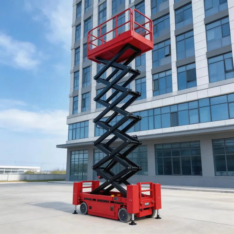 Durable Steel Structure Fast Lifting Scissor Lift High Load Capacity Platform 20m Max Height JIAYAO 12V 200kg Capacity Logistics