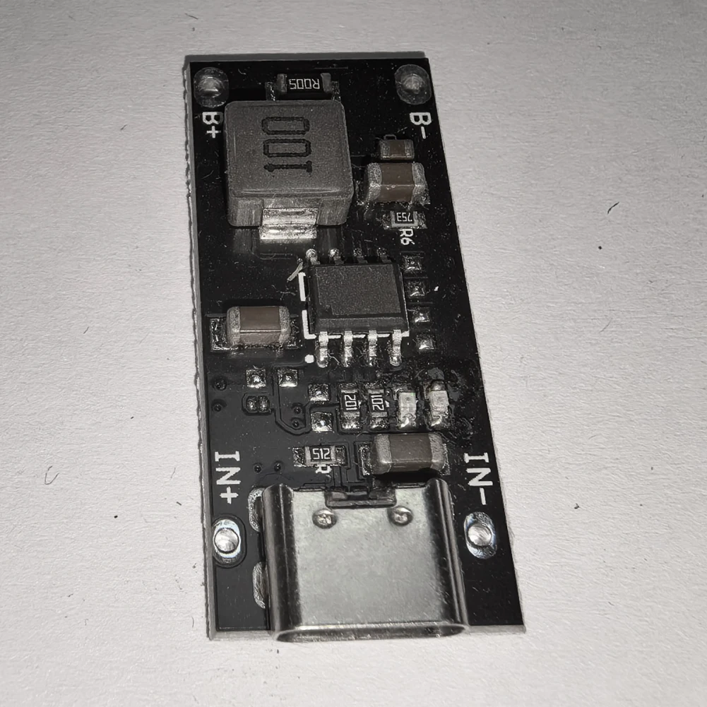 Плата быстрой зарядки 3A от 5 В до 4,2 В 4,35 В, плата управления зарядкой типа C с индикатором, автоматическое обнаружение для компьютера