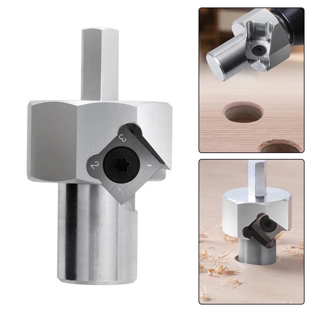 Sleek Stainless Steel Design Woodworking Chamfer Reamer Tool for Electric Drilling Applications at Home or Workshop