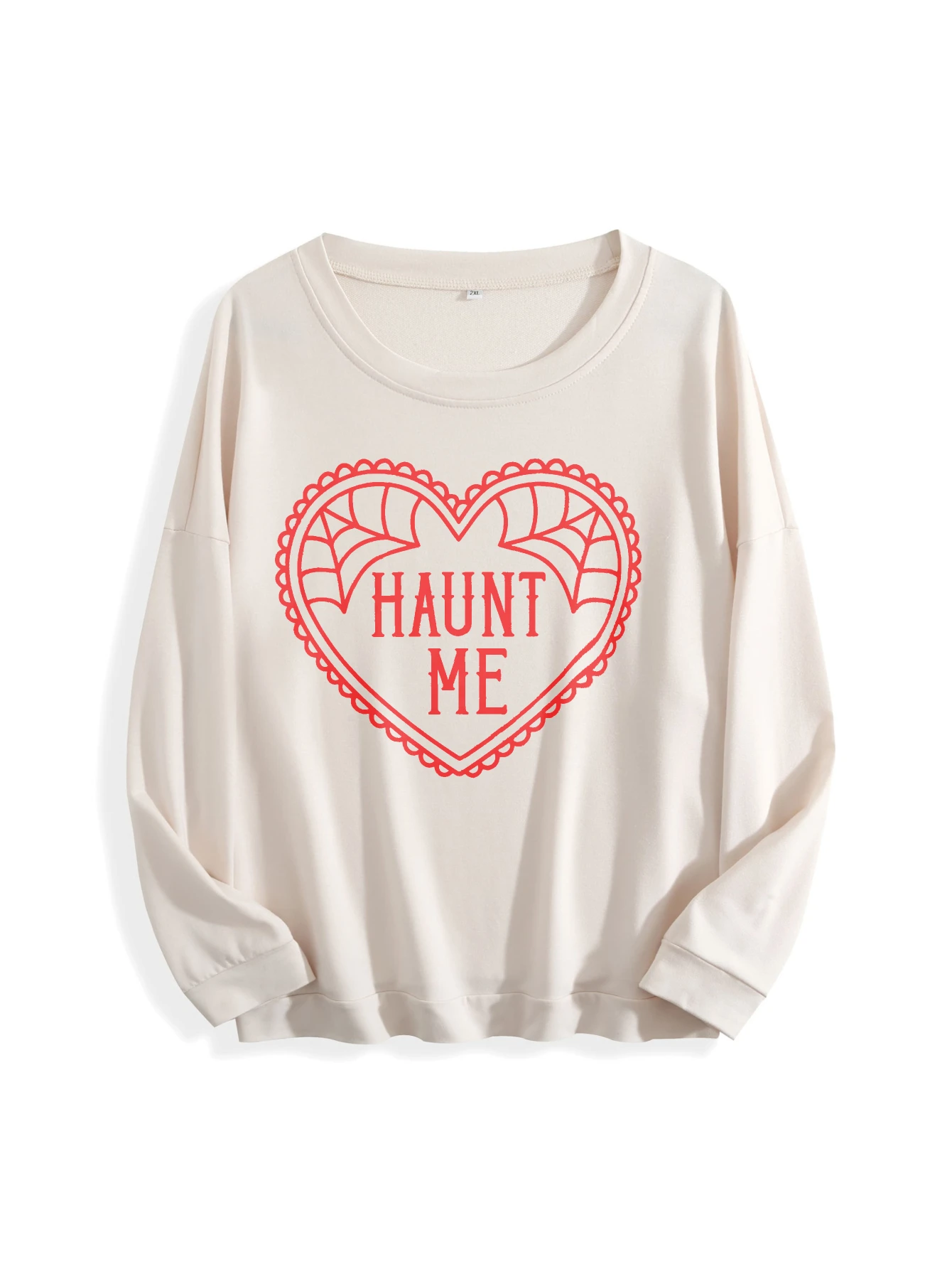 面白いハロウィン コージー ユニセックス マルチカラー クルーネック ジャンパー ルーズ ピュアコットン 女性用 秋冬ファッション ハロウィン スポーツ